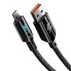 Кабель USB Gelius Screen GP-UCN008 USB-A to Type-C (1.2m) (30W) Black Vodafone