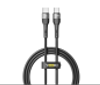 Кабель USB YOKI EXTRA YK-EXT1 Type-C to Type-C 60W 1.2m (Чорний) Vodafone