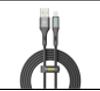 Кабель USB YOKI LED YK-LET7 Lightning 2.4A 2m (Чорний) Vodafone