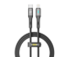 Кабель USB YOKI LED YK-LE17 Type-C to Lightning 30W 1.2m (Чорний) Vodafone