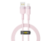Кабель USB YOKI STYLE YK-ST41 Lightning 2.4A 1.2m (Рожевий) Vodafone